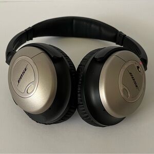 Vintage Bose Over-Ear Headphones in Silver and Black